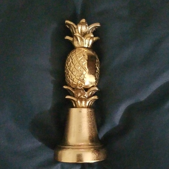 Lrg Cast Metal Pineapple Bell Hawaii Tiki Bar 7” E - Picture 1 of 5